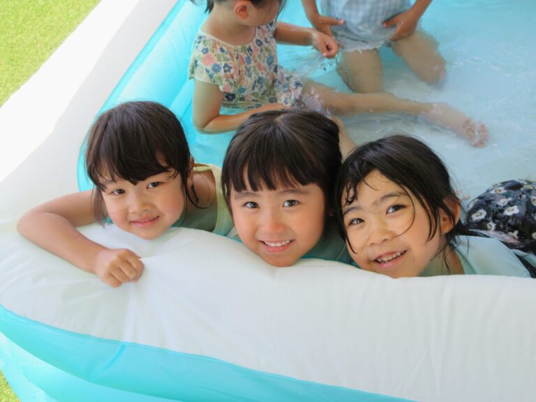 全力水遊び！